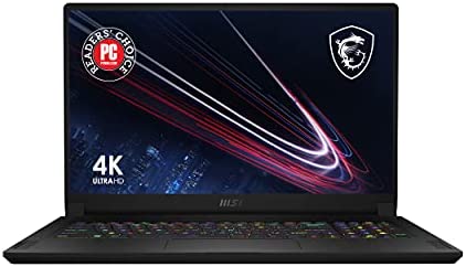 MSI GS76 Stealth Gaming Laptop: 17.3″ 4K Display, Intel Core i9-11900H, NVIDIA GeForce RTX 3080, 64GB, 2TB SSD, Thunderbolt 4, WiFi 6, Win10, Black(11UH-078)