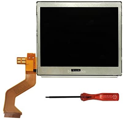 lenboes Original Top Upper LCD Screen Display Replacement for Nintendo DS Lite DSL NDSL with Opening Tool