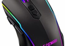 RGB Gaming Mouse Wired,PC Gamer Mice with 8 Programmable Buttons,Chroma RGB Backlits,Adjustable 7200 DPI,Rapid Fire & Rubber Side Grips,Ergonomic Computer Mice for PC/Mac/Laptop Gamer
