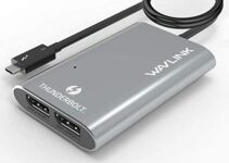 WAVLINK USB-C Type C to Dual DisplayPort Adapter, Supports Up to Two 4K@60Hz Monitors Thunderbolt 3 Systems from Mac and Windows