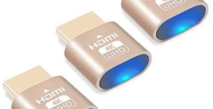Willcrew 4K HDMI Dummy Plug, 3 Pack High Resolution Headless Ghost Display Emulator, Virtual Monitor Display Adapter Supports up to 3840×2160@60Hz, 1080@120Hz DVI EDID Emulator