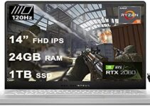 2020 Flagship Asus ROG Zephyrus G14 VR Ready Gaming Laptop 14″ FHD 120Hz AMD 8-Core Ryzen 9 4900HS (>I7 10750H) 24GB RAM 1TB SSD RTX2060 Max-Q 6GB Backlit Win10 + HDMI Cable