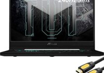2021 ASUS_ TUF 3070 Gaming Laptop, 240Hz 3ms FHD 15.6″ Display, Intel Core i7-11370H, GeForce RTX 3070 8GB GDDR6, 40GB RAM, 2TB SSD, Thunderbolt 4, Backlit, WiFi 6, Mytrix HDMI Cable, Win 10