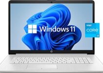 2022 HP Pavilion 17 Laptop, 17.3″ HD+ Anti-Glare Display, 11th Gen Intel Core i3-1115G4, 16GB RAM, 256 GB PCIe SSD, Wireless-AC, Webcam, Long Battery Life, Windows 11, Silver (Latest Model)