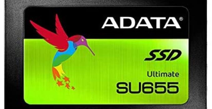 ADATA SU655 240GB 3D NAND 2.5 inch SATA III High Speed Read up to 520MB/s Internal SSD (ASU655SS-240GT-C)