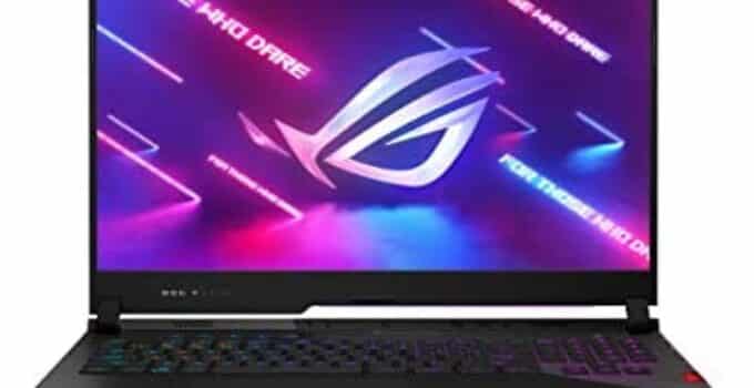 ASUS ROG Strix Scar 17 (2021) Gaming Laptop, 17.3” 165Hz IPS QHD, NVIDIA GeForce RTX 3080, AMD Ryzen 9 5900HX, 32GB DDR4, 1TB SSD, Opti-Mechanical Per-Key RGB Keyboard, Windows 10 Pro, G733QS-XS98Q