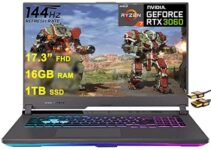 Asus Flagship ROG Strix G17 G713 Gaming Laptop 17.3” FHD 144HZ IPS AMD Octa-Core Ryzen 7 4800H (Beats i7-10750H) 16GB RAM 1TB SSD GeForce RTX 3060 6GB USB-C Backlit Win10 Gray + HDMI Cable
