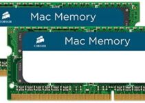 Corsair CMSA8GX3M2A1066C7 Apple 8 GB Dual Channel Kit DDR3 1066 (PC3 8500) 204-Pin DDR3 Laptop SO-DIMM Memory 1.5V, Beige