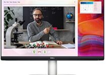Dell S2422HZ 24-inch FHD 1920 x 1080 75Hz Video Conferencing Monitor, Pop-up Camera, Noise-Cancelling Dual Microphones, Dual 5W Speakers, USB-C connectivity, 16.7 Million Colors, Silver (Latest Model)