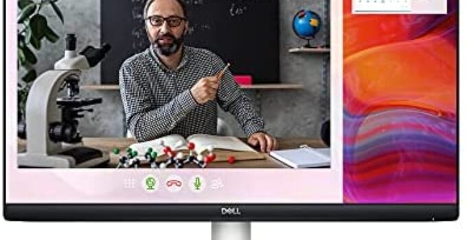 Dell S2422HZ 24-inch FHD 1920 x 1080 75Hz Video Conferencing Monitor, Pop-up Camera, Noise-Cancelling Dual Microphones, Dual 5W Speakers, USB-C connectivity, 16.7 Million Colors, Silver (Latest Model)