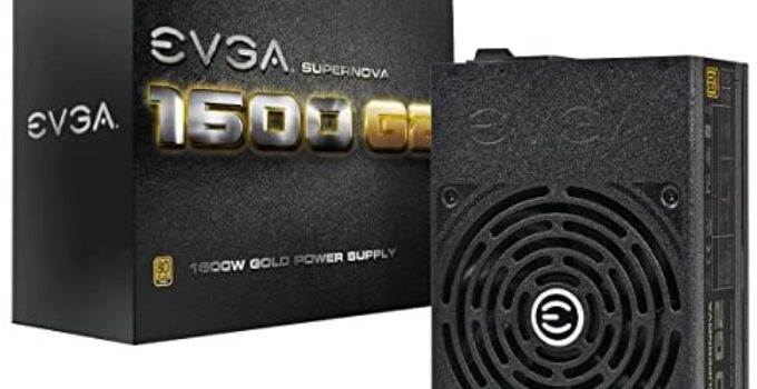 EVGA SuperNOVA 1600 G2 80+ GOLD, 1600W Fully Modular NVIDIA SLI and Crossfire Ready 10 Year Warranty Power Supply 120-G2-1600-X1