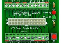 Electronics-Salon 24/20-pin ATX DC Power Supply Breakout Board Module.