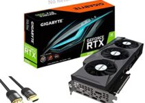 GIGABYTE GeForce RTX 3090 Eagle Non-LHR OC Graphics Card 24GB GDDR6X PCIe 4.0 WINDFORCE 3X Cooling 2X HDMI 2.1 3X DisplayPort 1.4a w/Mytrix_HDMI 2.1 Cable(4k@120Hz/8K@60Hz) – OEM Package (Renewed)