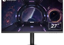 KOORUI 27E1 Gaming Monitor 165HZ, 27 Inch 1080P FHD Monitor for PC, IPS Display 1ms Response Time, Led Computer Monitor, G-SYNC Compatible & Low Blue Light, Ultra-Thin Bezel Display Monitor
