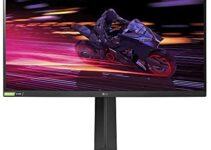 LG 27GP750-B 27” Ultragear FHD (1920 x 1080) IPS Gaming Monitor w/ 1ms Response Time & 240Hz Refresh Rate, NVIDIA G-SYNC Compatible with AMD FreeSync Premium, Thin Bezel, Tilt/Height/Pivot Adjustable