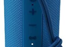 MIATONE Outdoor Portable Bluetooth Wireless Speaker Waterproof for Shower – Blue