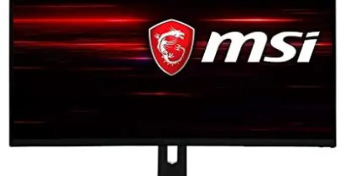 MSI 32″” Full HD RGB LED Non-Glare Super Narrow Bezel 1ms HDR Ready 2560 x 1440 165Hz Refresh Rate Free Sync Height Adjustable Curved Gaming Monitor (Optix MAG322CQR), Black