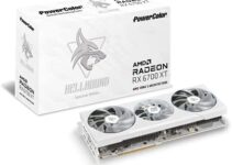 PowerColor Hellhound Spectral White AMD Radeon RX 6700 XT Gaming Graphics Card with 12GB GDDR6 Memory, Powered by AMD RDNA 2, HDMI 2.1