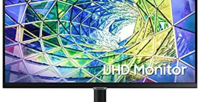 SAMSUNG S80A Series 27-Inch 4K UHD (3840×2160) Computer Monitor, HDMI, DP, USB Hub with USB-C, HDR10 (1 Billion Colors), Built-in Speakers, Fully Adjustable Stand with Pivot (LS27A800UNNXZA)