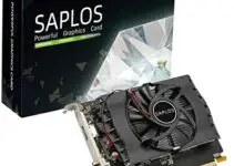 SAPLOS NVIDIA GT 1030 Graphics Cards, 2GB, GDDR5, 64 Bit, DVI-D HDMI Output, Computer GPU, Gaming Video Card for PC, 30W Low Power, Single Fan