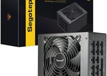 Segotep 1250W Power Supply Fully Modular 80+ Gold PSU with 140mm Smart Fan