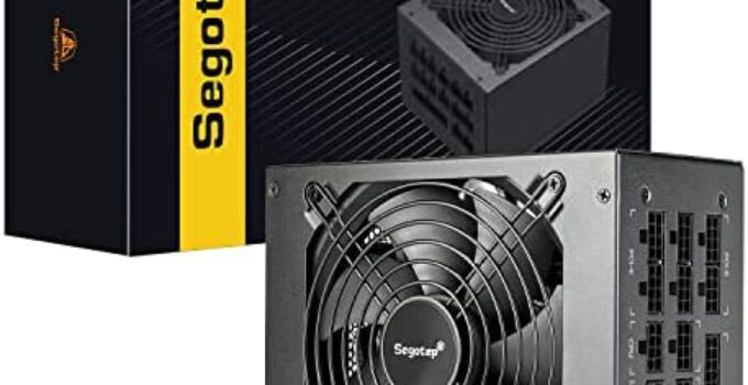 Segotep 1250W Power Supply Fully Modular 80+ Gold PSU with 140mm Smart Fan