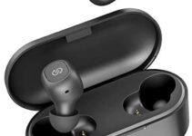 SoundPEATS True Wireless Earbuds Bluetooth 5.0 Earphones with Built in Mic Stereo Headphones in-Ear, Deep Bass, Binaural Calls, One-Step Pairing, 35 Playtime, Upgraded TrueFree Plus