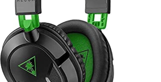 Turtle Beach Recon 50 Xbox Gaming Headset for Xbox Series X, Xbox Series S, Xbox One, PS5, PS4, PlayStation, Nintendo Switch, Mobile & PC with 3.5mm – Removable Mic, 40mm Speakers – Black