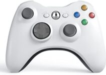 Wireless Controller for Xbox 360, Astarry 2.4GHZ Game Controller Gamepad Joystick for Xbox & Slim 360 PC Windows 7, 8, 10(White)