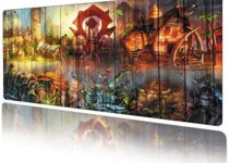 World of Warcraft Large Gaming Mouse Pad Non Slip Rubber Stitched Edges Large Gaming Keyboard Mat Mouse Pad 11.8 × 31.5 × 0.12 Inches (30x80cm)