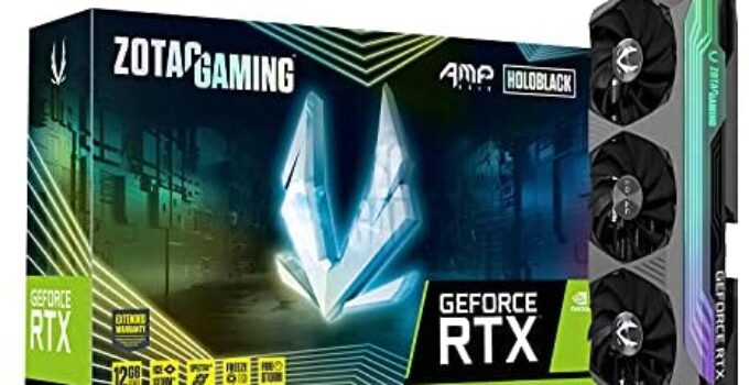 ZOTAC GAMING GeForce RTX™ 3080 Ti AMP Holo 12GB GDDR6X 384-bit 19 Gbps PCIE 4.0 Gaming Graphics Card, HoloBlack, IceStorm 2.0 Advanced Cooling, SPECTRA 2.0 RGB Lighting, ZT-A30810F