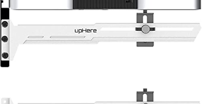 upHere G276WT White Graphics Card GPU Brace Support Video Card Sag Holder/Holster Bracket,Adjustable Length and Height Support,G276WT