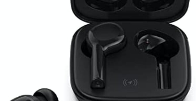 Belkin Wireless Earbuds, SoundForm Freedom True Wireless Bluetooth Earphones with Wireless Charging Case IPX5 Certified Sweat and Water Resistant with Deep Bass for iPhones and Androids (Black)