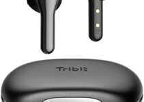 Wireless Earbuds, Tribit Bluetooth 5.2 Earbuds Qualcomm QCC3040, 4Mics CVC 8.0 Call Noise Canceling Crystal-Clear Calls Comfortable Earbuds 32H Playtime Wireless Bluetooth Headphones, FlyBuds C2