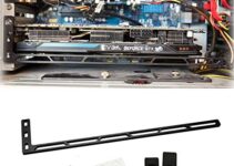 CloverTale Graphics Card GPU Brace Support, Video Card Sag Holder Bracket, Anodized Aerospace Aluminum (Upgraded Version Black)