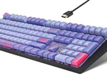 Mechanical Keyboard Wired 108 Keys Gaming Keyboard with Number Pad Hot Swappable for Windows PC Mac Lapto