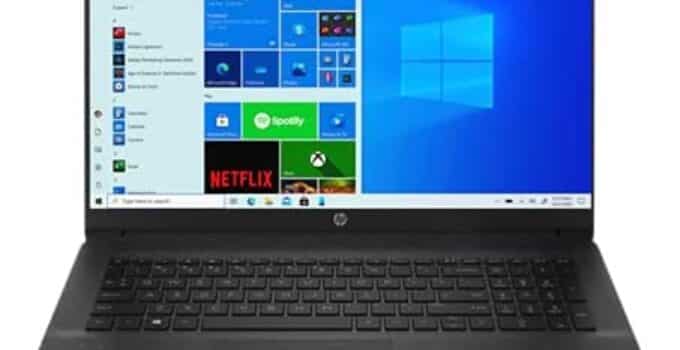 2021 Newest HP 17z Laptop, 17.3″ HD+ Anti-Glare WLED-Backlit Screen, AMD Athlon Gold 3150U, 8GB DDR4 RAM, 2TB Hard Disk Drive, Webcam, Zoom Meeting, Win10, Black