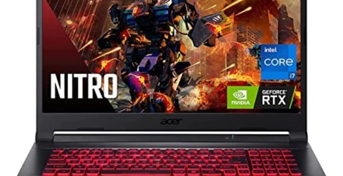 2022 Acer Nitro AN517 17.3″ 144Hz FHD IPS Display Gaming Laptop – Intel i7-11800H 8 Cores – Nvidia RTX 3050 Ti 4GB – 32GB RAM DDR4 – 1TB M.2 SSD – WiFi 6 RJ-45 – Windows 11 Pro w/ 32GB USB Drive