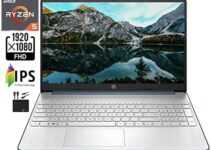 2022 Newest HP 15.6” FHD IPS Laptop Computer, AMD Hexa-Core Ryzen 5 5500U (up to 4.0GHz, Beat i7-10710U), 16GB RAM, 512GB PCIe SSD,USB-C,HDMI, Wi-Fi, Webcam, Upto 9.5 Hours, Windows 11+MarxsolCables