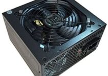 APEVIA ASTRO450W Astro 450W ATX Power Supply with Auto-Thermally Controlled 120mm Fan, 115/230V Switch, All Protections