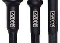 ARES 70000 – 3-Inch Impact Grade Socket Adapter Set – Turns Impact Drill Driver into High Speed Socket Driver – 1/4-Inch, 3/8-Inch, and 1/2-Inch Drive