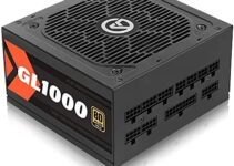 ARESGAME 1000W Power Supply 80 Plus Gold Certified Fully Modular PSU (GL1000)