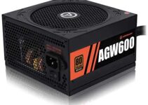 ARESGAME Power Supply 600W 80+ Bronze Certified PSU (AGW600)