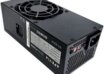 Apevia TFX-AP300W Standard Flex ATX 300W Power Supply – 115-230V AC, 1 x 20/24Pin Main Power, 1 x 12V(P4), 3 x Pheripheral, 3 x SATA, 1 x Floppy