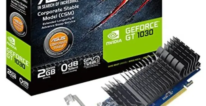 Asus GeForce GT 1030 2GB GDDR5 HDMI DVI Graphics Card (GT1030-2G-CSM)