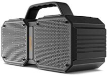 BUGANI Bluetooth Speaker, M83 Portable Bluetooth Speakers 5.0, 40W Super Power, Rich Woofer, Stereo Loud. Suitable for Family Gatherings and Outdoor Travel(Black)