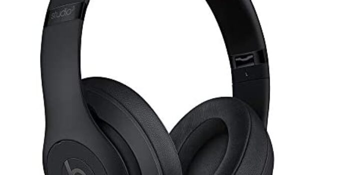 Beats Studio3 Wireless Noise Cancelling Over-Ear Headphones – Apple W1 Headphone Chip, Class 1 Bluetooth, 22 Hours of Listening Time, Built-in Microphone – Matte Black (Latest Model)