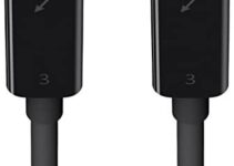 Belkin Thunderbolt 3 Cable, 100 Watts (6.5 Feet/ 2 Meters) – F2CD085bt2M-BLK