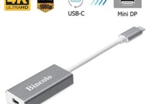 Bincolo USB C to Mini DisplayPort Adapter, USB-C Type-C(Thunderbolt 3) to Mini Display Port 4K 60HZ Adapter for MacBook Pro, New MacBook, LED Cinema Display