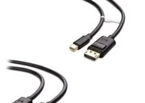 Cable Matters Mini DisplayPort to DisplayPort Cable (Mini DP to DP) in Black 6 Feet – Thunderbolt and Thunderbolt 2 Port Compatible & DisplayPort to DisplayPort Cable (DP to DP Cable)